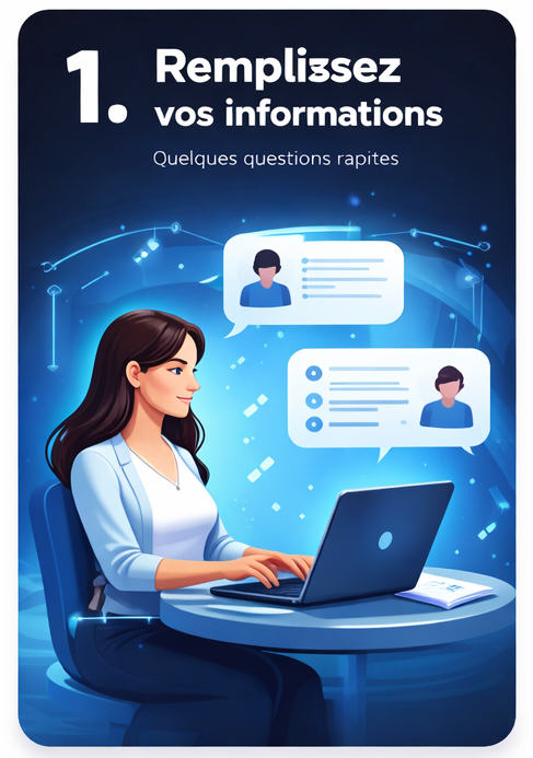 Remplir les informations
